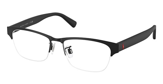 Polo PH1246D - Matte Black, Metal, Rectangle frame