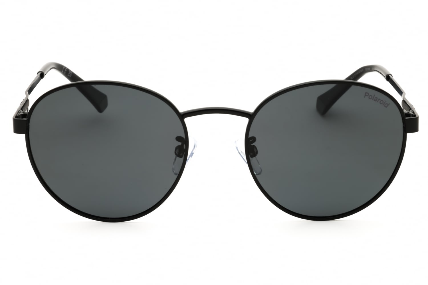 Polaroid PLD 2144/G/S/X - Matte Black, Metal, Round frame