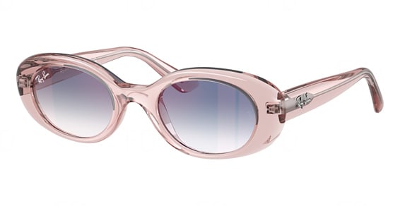 Ray-Ban RJ9141SF - Transparent Pink, Acetate, Oval frame