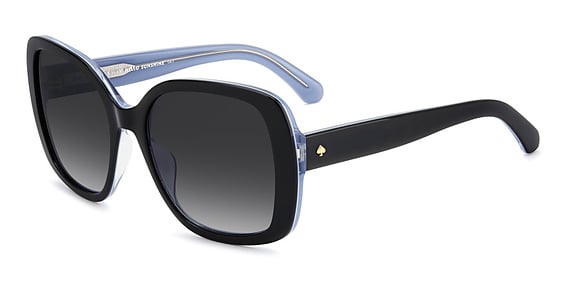 Kate Spade KS Wenona 2/G/S - D519o Blk Blue B, Acetate, Rectangle frame