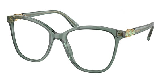 Swarovski SK2020 - Trasparent Green, Plastic, Oval frame
