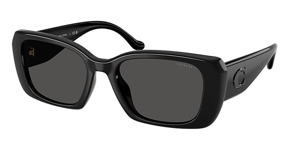 COACH HC8435U CBY82 - Black, Acetate, Rectangle frame