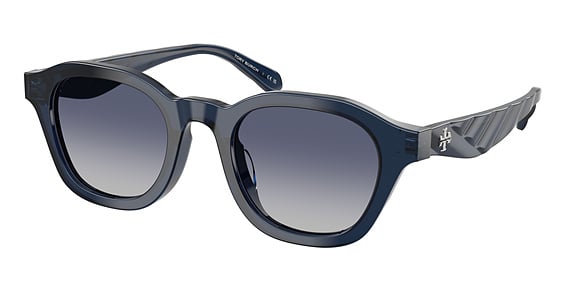 Tory Burch TY7235D - Transparent Blue, Plastic, Oval frame