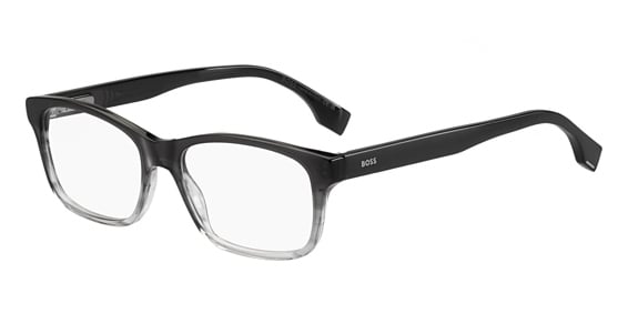 Hugo Boss BOSS 1645 - Grey Horn, Plastic, Rectangle frame