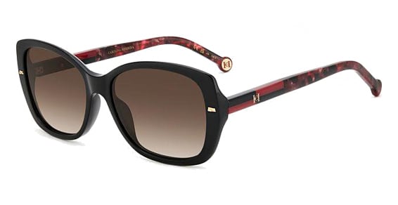 Carolina Herrera HER 0176/G/S - Oitha Black Red, Acetate, Rectangle frame