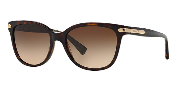 COACH HC8132 L109 - Dark Tortoise, Plastic, Oval frame