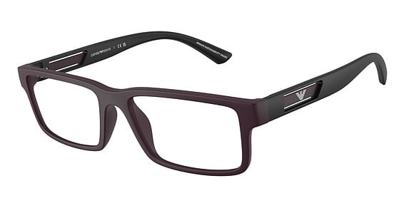 Emporio Armani EA3278 - Matte Plum, Acetate, Rectangle frame