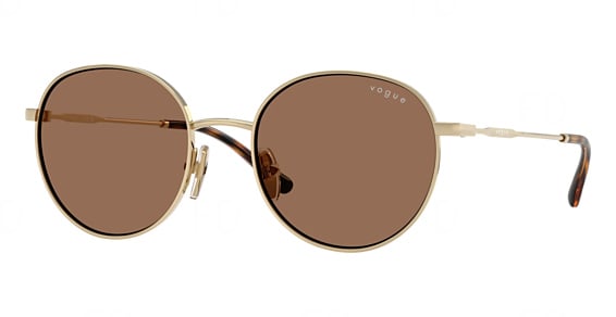 Vogue Junior VJ1002 - Pale Gold, Metal, Round frame