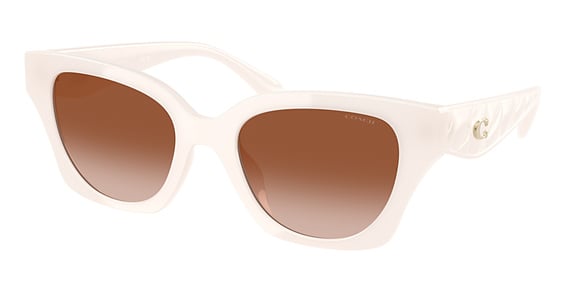 COACH HC8418U CAD18 - Milky Cloud, Acetate, Oval frame