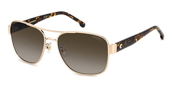 Carrera 3042/S - 06jha Gold Havn, Stainless Steel, Rectangle frame
