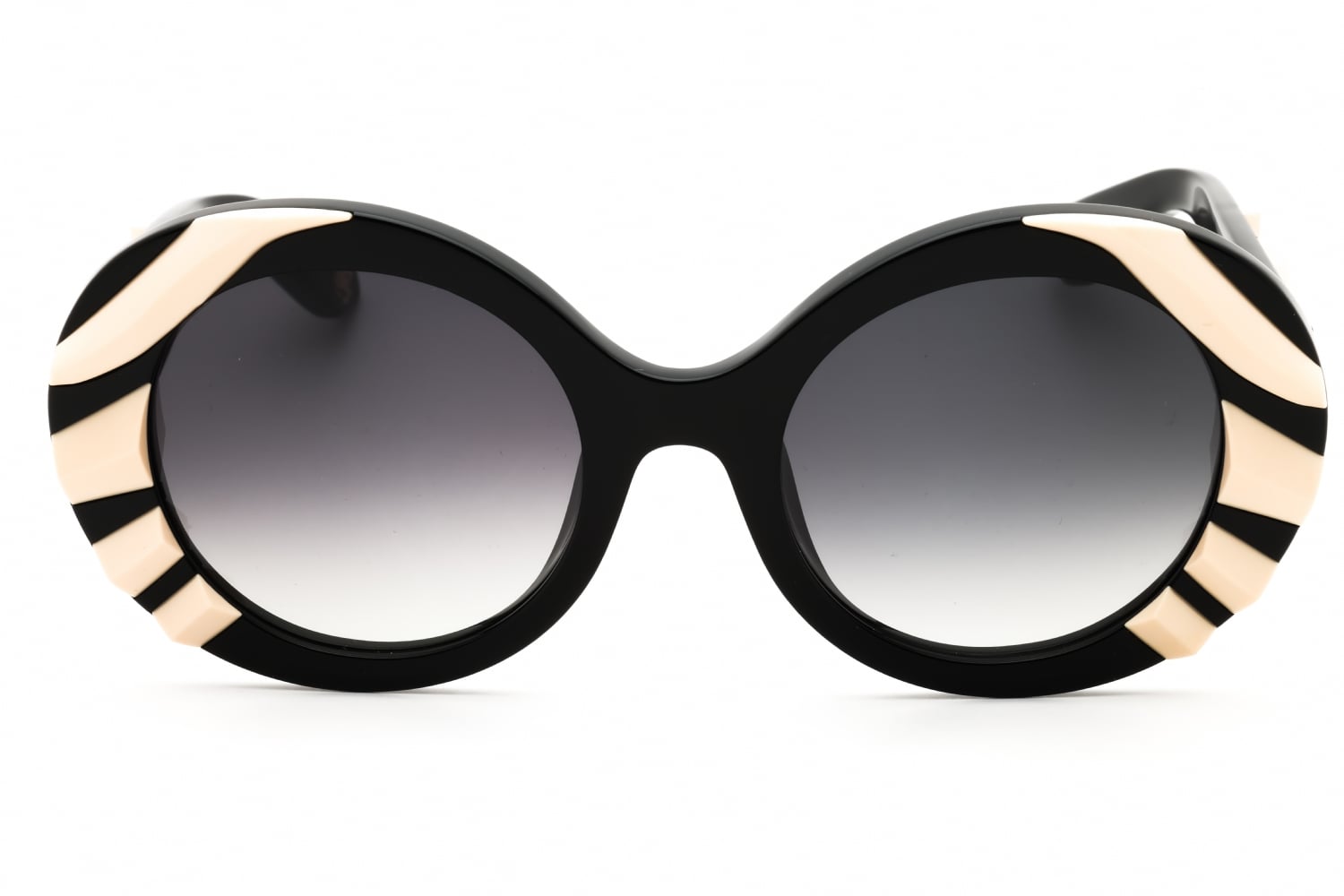 Roberto Cavalli SRC010V - Shiny Black, Plastic, Round frame