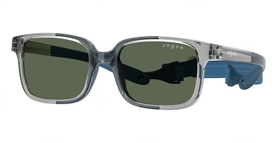 Vogue Junior Sun VJ2017 - Transp Grey ON Blue Rubb, Acetate, Rectangle frame