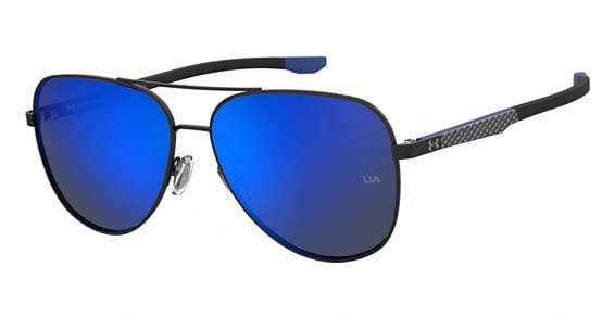 Under Armour UA Carbonsoar/G - 0vkz0 Mtblkblue, Stainless Steel, Aviator frame